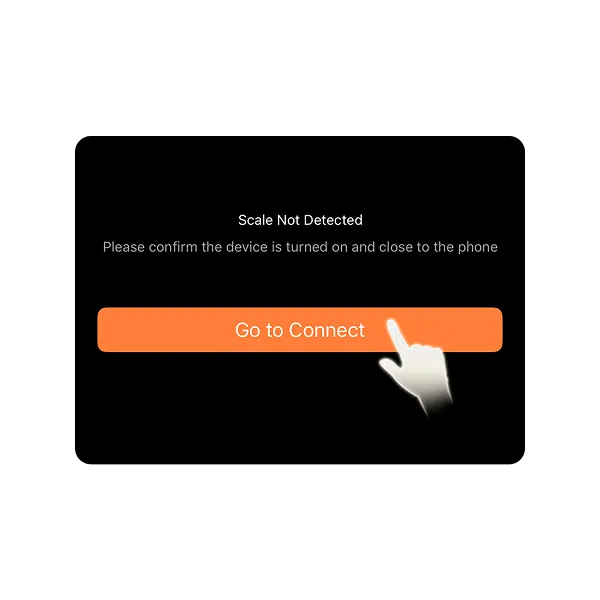 App: botón para conectar la balanza